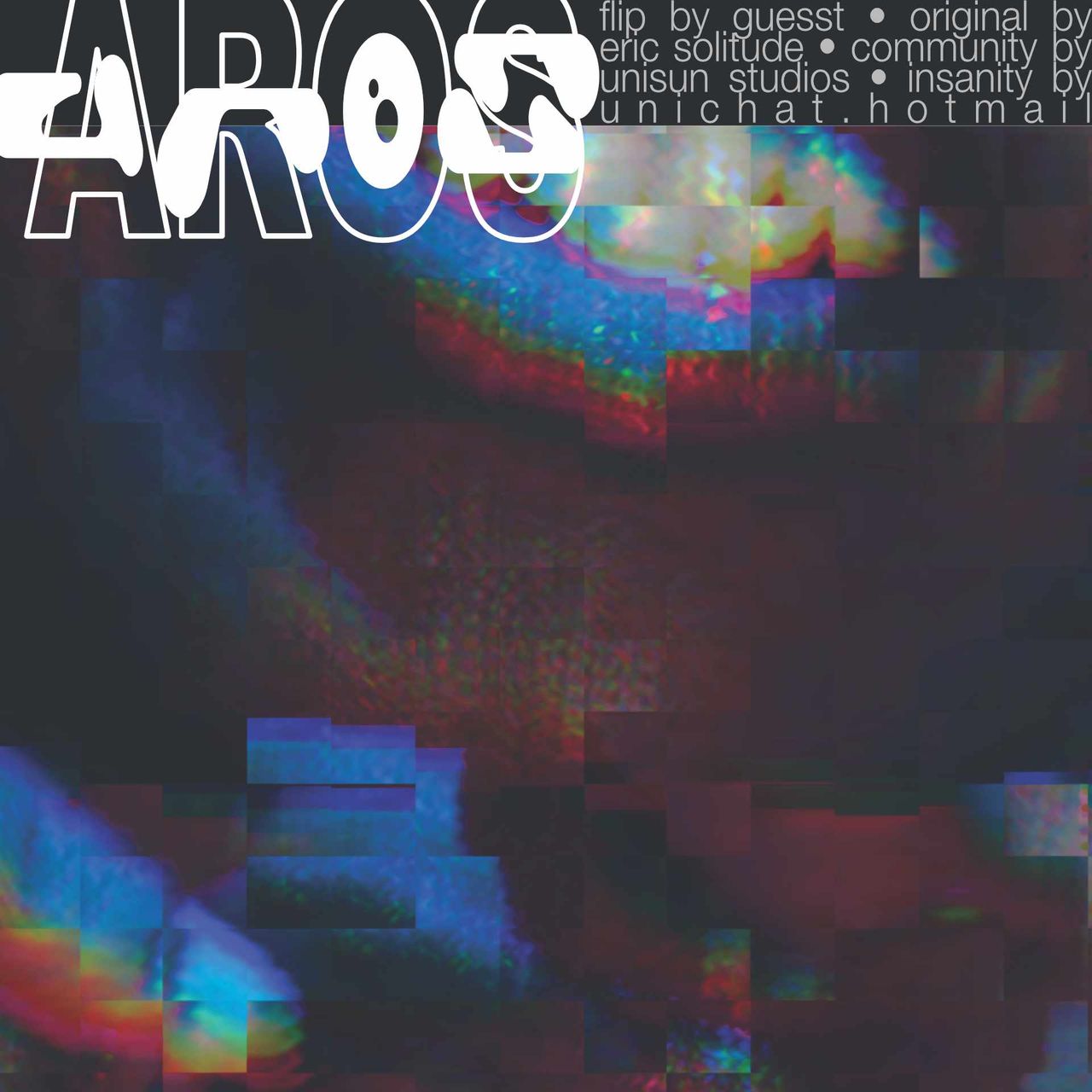 the album art for AROS (guesst flip) by Eric Solitude (remixing artist guesst)